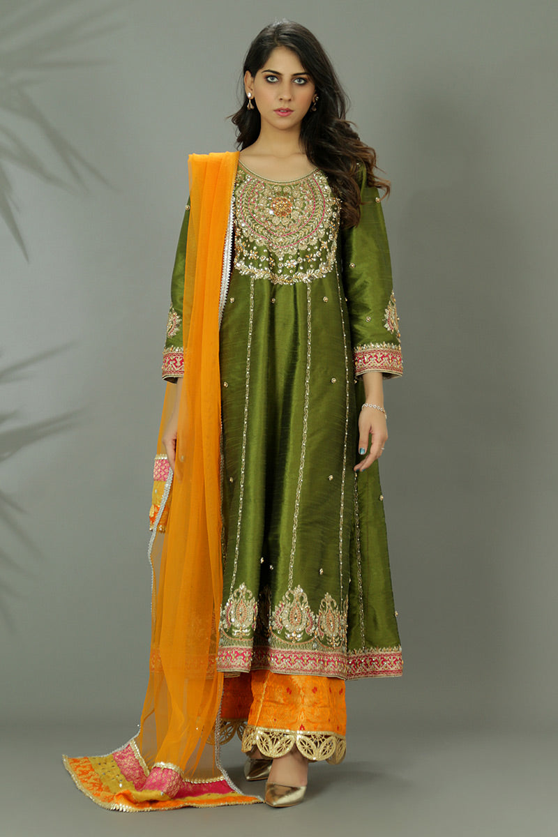 Buy Ready to Wear Mehndi Lehenga Choli Online for Women in USA